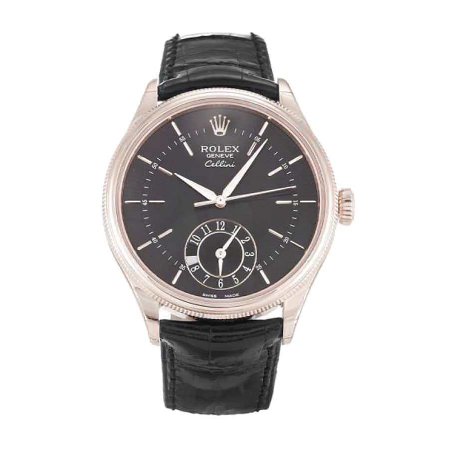 rolex-cellini-time-39mm-black-diamond-black-strap